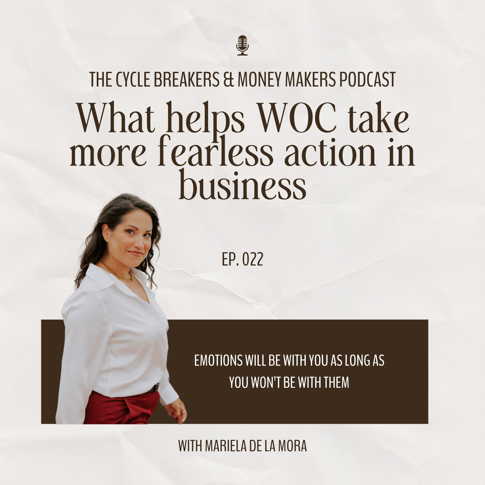 What helps WOC take more fearless action in business